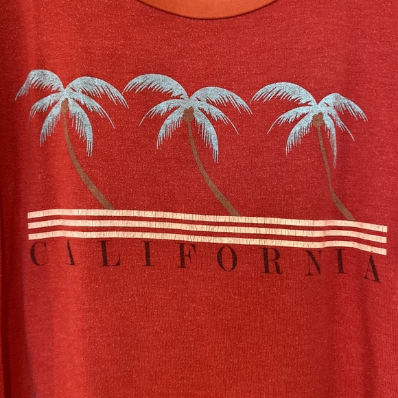 Wildfox Red California Cropped Sweatershirt size Medium - Picture 3 of 3